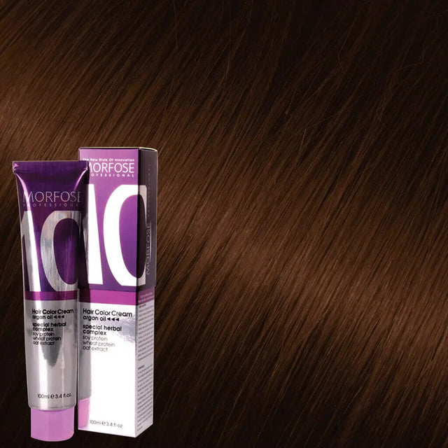 Morfose - Hair Color Cream 10 Argan Oil 100 ml / Brown - Coloration bei hairOne