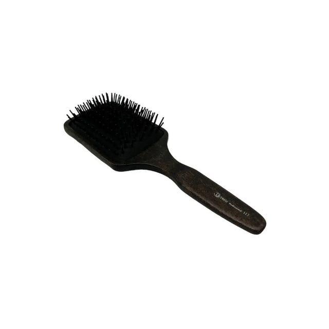 Detreu - Paddle Haarbürste - Holzgriff schwarz - Friseurbedarf bei hairOne