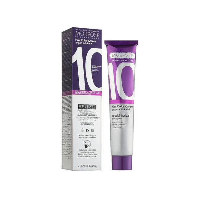 Morfose - Hair Color Cream 10 Argan Oil 100 ml / Extra Bleaching - Coloration bei hairOne