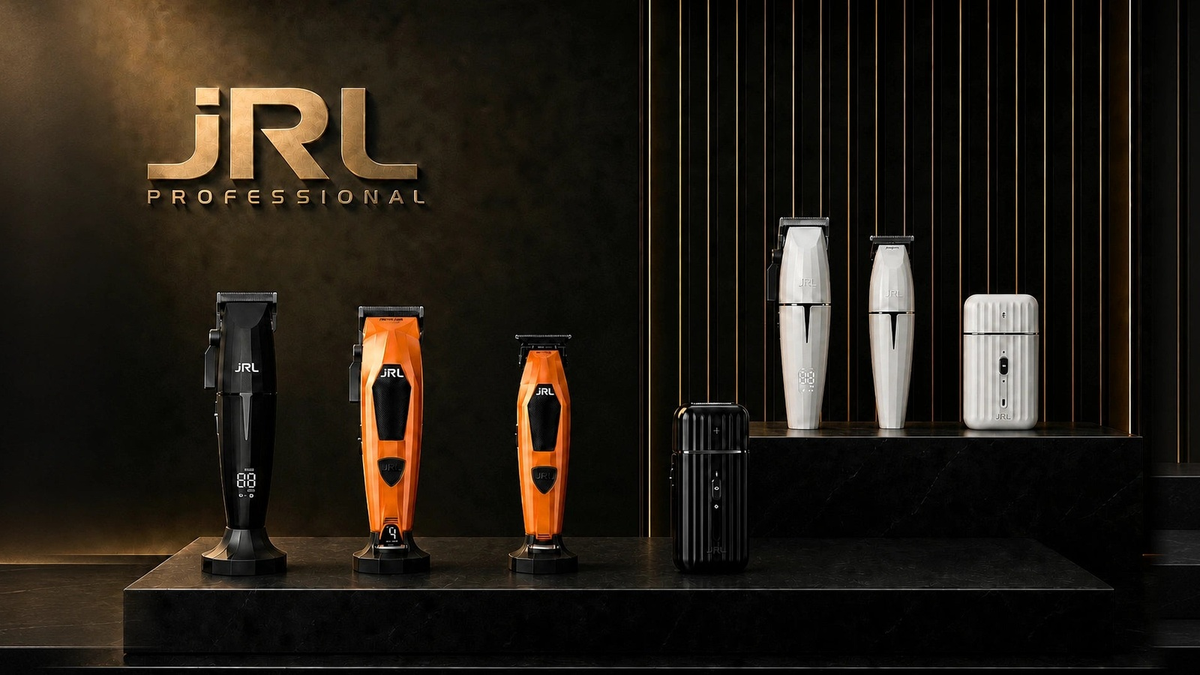 JRL Professional Markenmotiv mit Onyx, Diamante, Onyx Shaver und weißer Ghost Edition.