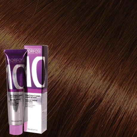 Morfose - Hair Color Cream 10 Argan Oil 100 ml / Brown - Coloration bei hairOne