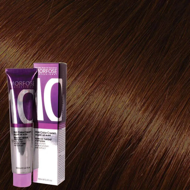 Morfose - Hair Color Cream 10 Argan Oil 100 ml / Brown - Coloration bei hairOne