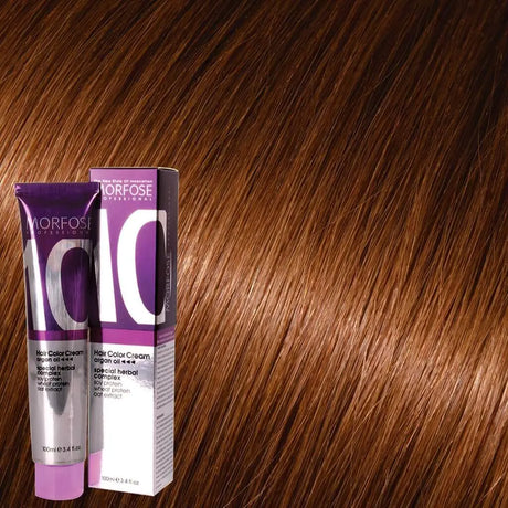 Morfose - Hair Color Cream 10 Argan Oil 100 ml / Brown - Coloration bei hairOne
