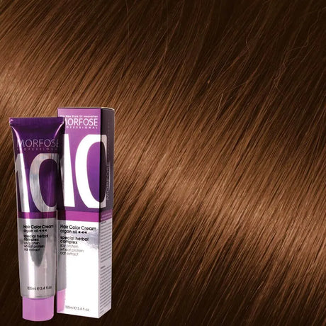 Morfose - Hair Color Cream 10 Argan Oil 100 ml / Brown - Coloration bei hairOne
