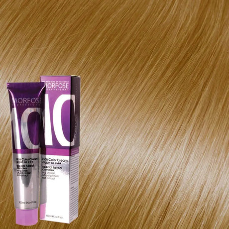 Morfose - Hair Color Cream 10 Argan Oil 100 ml / Gold - Coloration bei hairOne