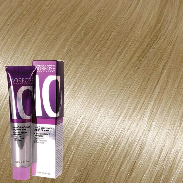 Morfose - Hair Color Cream 10 Argan Oil 100 ml / Gold - Coloration bei hairOne