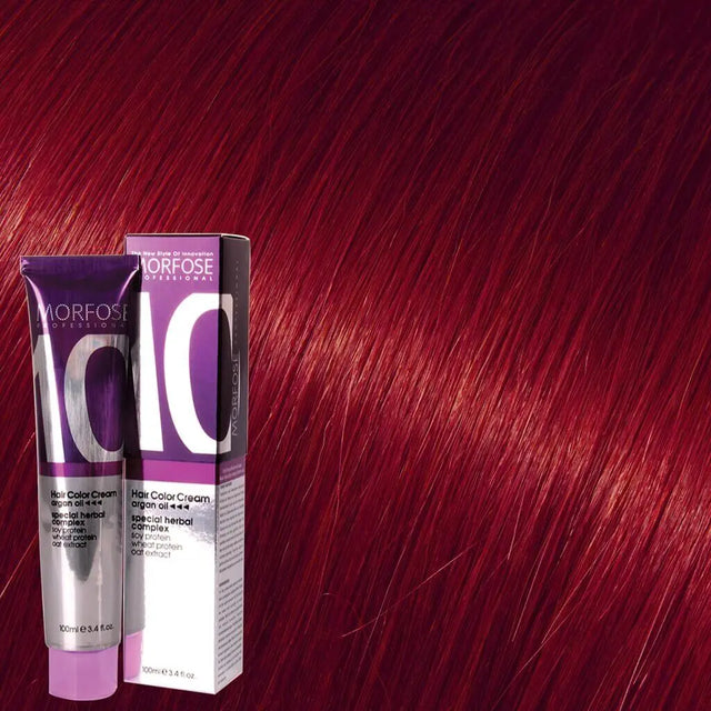 Morfose - Hair Color Cream 10 Argan Oil 100 ml / Red - Coloration bei hairOne